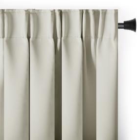 Blackout aizkari Restilo Pleat Blackout, bēša krās., 140 cm x 270 cm