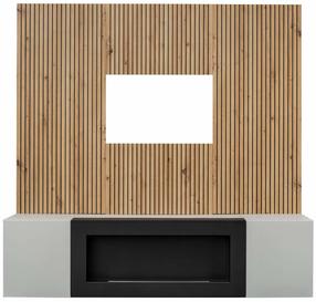 Svetainės baldų komplektas ASM Xari L2-K, vidaus, artisan oak sp./clay grey sp.