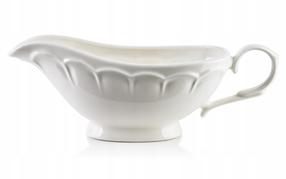 Mērces trauks AffekDesign Hella, 22.4 cm x 18 cm x 7.5 cm, balta krās., porcelāna