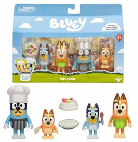 Figūrėlių rinkinys, su priedais Moose Toys Bluey Pavlova 89160, 4 vnt., įvairių spalvų