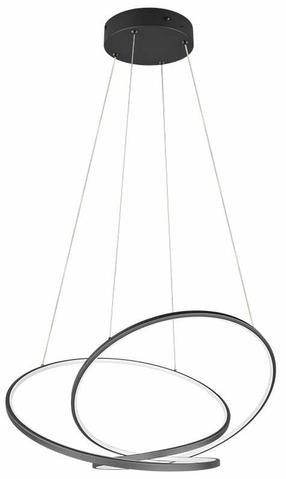 Lampa griesti Trio Darvin, LED, 2300 - 4000 °K, 1 x 52 W, balta krās./melna krās. / melna krās.