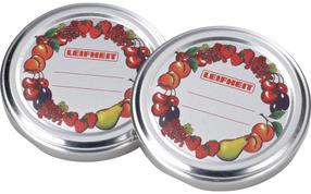 Stiklainių dangtelis Leifheit 103177, nerūdijančiojo plieno, 82 mm, 10 vnt.