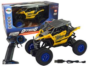 Rc automašīna Lean Toys Roch Crawler, 1:16, dzeltena krās.