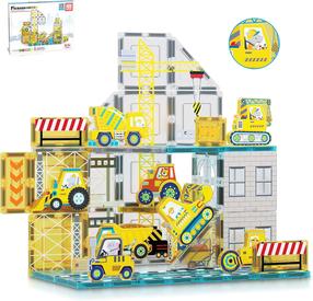 Магнитный конструктор Construction Adventure PTQ11, 45 шт., многоцветный