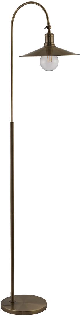 Торшер Searchlight Lux & Belle Antique Brass, 60 Вт, E27, латунный цв.