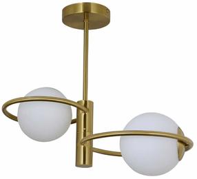 Светильник потолочный Light Prestige Dorado LP-002/2C, E14, 2 x 10 Вт, белый цв. / золотой цв.