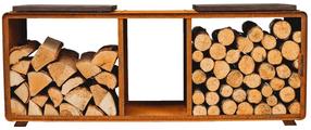 Küttepuude alus GrillSymbol Enzo L, 119 cm x 37 cm x 48 cm