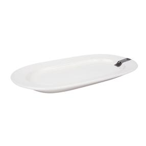 Serviravimo lėkštė Home4you Arden DH06171, 26 cm, 14 cm, Balta sp.