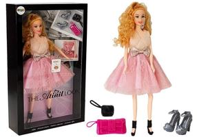 Кукла с аксессуарами Lean Toys Atinil Look, 28 см, розовый цв.
