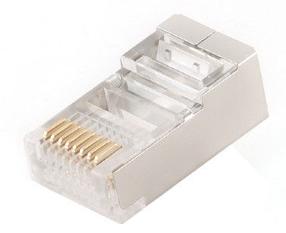 Соединение Gembird RJ-45 8P8C, 100 шт., серебристый цв.