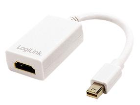 Адаптер Logilink CV0036A miniDisplayPort - HDMI Mini Display port male, HDMI female, белый цв.