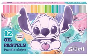 Pastelės, aliejinės Stitch Pastel, įvairių spalvų, 12 vnt.
