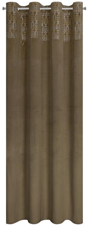Naktinė užuolaida ZKPQ-01, aukso sp./smėlio sp., 140 cm x 250 cm