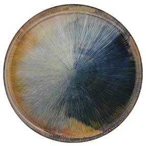 Serviravimo lėkštė Ambition Madera, 32 cm x 2.5 cm, 32 cm, Mėlyna sp./Rusva sp.