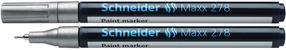 Teksta marķieris Schneider Maxx 278 65S127854, 0.8 mm, sudraba krās.