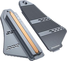 Radiatorius Graugear Heat Pipe Cooler for PlayStation®5 Memory Extension, 12.7 cm, pilka sp.