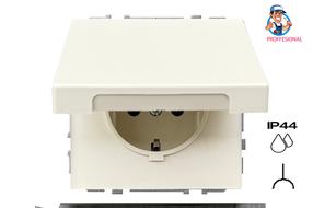 Pistikupesa Liregus Modern IKL16-208-01.M/SM, maandusega, IP44, matt liiv v.