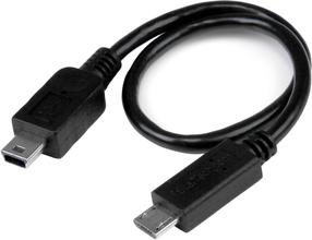 Kaabel StarTech Micro-USB - Mini USB UMUSBOTG8IN Micro USB, Mini USB, 0.2 m, must v.