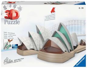 3D dėlionė Ravensburger Sydney Opera 11243, 40.5 cm x 29.2 cm, 216 vnt., įvairių spalvų