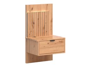 Naktinis staliukas Lamea Right, artisan oak sp., 107 cm x 52.5 cm x 42 cm