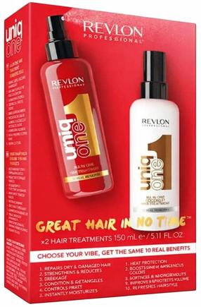 Plaukų priežiūros priemonių rinkinys Revlon Professional Uniq One Classic & Coconut, 2 vnt., 152 ml
