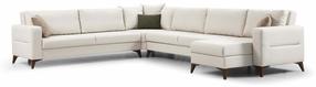 Kampinė sofa - lova Atelier Del Sofa Kristal, smėlio sp., 90 x 367 cm x 86 cm