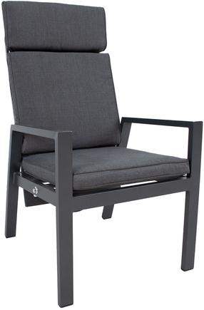 Lauko kėdė Home4you Tomson, pilka sp., 69 cm x 61 cm x 106 cm