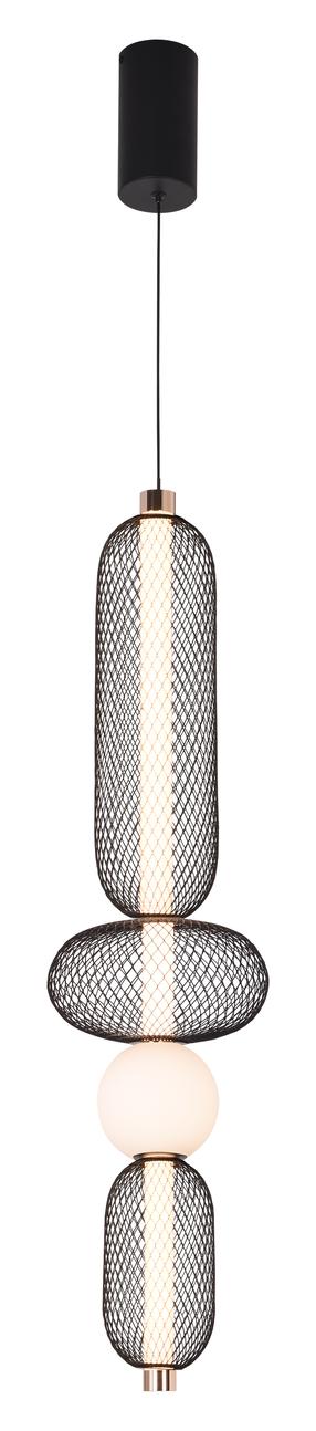 Šviestuvas kabinamas Viokef Margot, LED, 3000 °K, 1 x 19 W, aukso sp./juoda sp. / aukso sp.