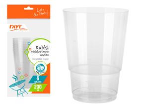 Ühekordne tass Simple Solution 50283, 230 ml, 6 tk
