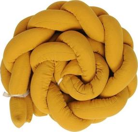 Apsauginis bortelis BabyMatex Muslin, geltona sp., 200 cm x 30 cm