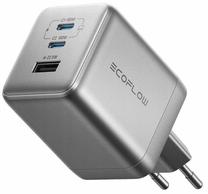 Telefono įkroviklis EcoFlow Rapid Pro GaN, USB Type A/2 x USB Type C, sidabro sp., 100 W