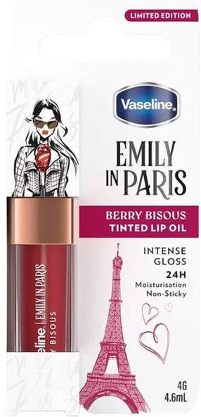 Huuleõli Vaseline Emily In Paris Tinted Limited Edition, 4.6 ml, berry bisous