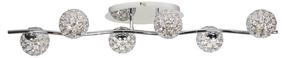 Светильник потолочный Candellux Spotlight Starlet, G9, 6 x 40 Вт, прозрачный цв. / хромовый цв.