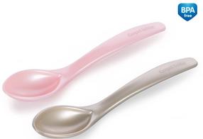 Šaukštelis Canpol Babies Feeding Spoons 59/582, 4 mėn., plastikas, aukso sp./rožinė sp.