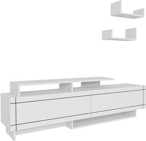 ТВ стол Kalune Design Tammy, белый цв., 36.8 см x 180 см x 54 см