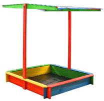 Smėlio dėžė VLX Wooden 316475, 115 x 115 cm, įvairių spalvų