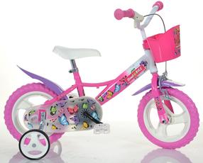 Vaikiškas dviratis Bimbo Bike Butterfly 77338, rožinė sp., 12"