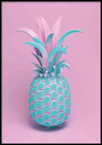 Paveikslas DecoKing Pineapple Technicolor, 70 cm x 100 cm