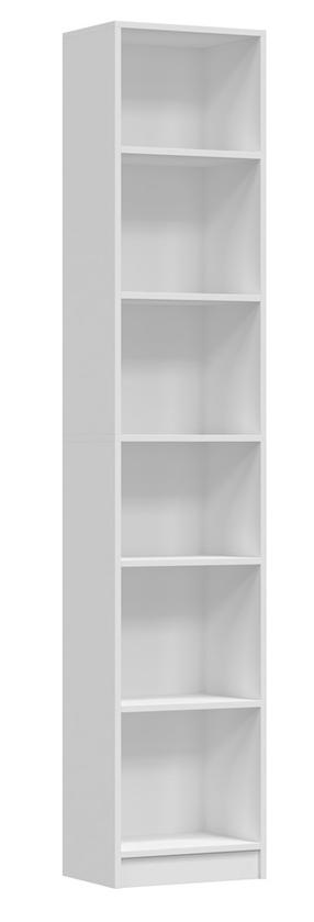 Pastatoma lentyna Pafos W40, balta sp., 200 cm x 40 cm x 29 cm