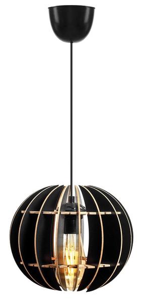Šviestuvas kabinamas Opviq 143-T 390FLH1548, E27, 1 x 60 W, juoda sp. / juoda sp.