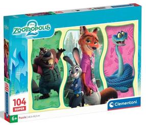 Puzle Clementoni Zootropolis 2 25082, 33.5 cm x 48.5 cm, 104 gab., daudzkrāsaina