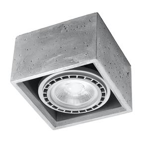 Šviestuvas lubų Sollux Quatro 1 5903282798830, GU10, 1 x 4 W, pilka sp. / pilka sp.
