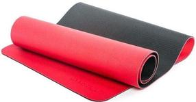 Fitnesa un jogas paklājs Gymstick Pro Yoga Mat, melna krās./sarkana krās., 180 cm x 61 cm x 0.6 cm