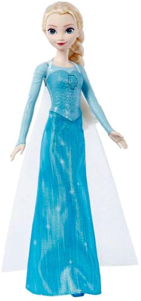 Lelle - pasaku tēls Mattel Frozen Singing Elsa HLW55, 29 cm, zila krās.