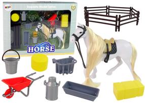 Žaislinė figūrėlė, su priedais, arklys Lean Toys, 14 cm, įvairių spalvų