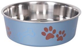 Bļoda dzīvniekam Ascar Paw Motif, 2.2 l, 23 cm x 23 cm, zila krās.