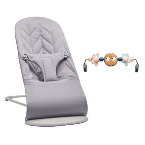 Mazuļu šūpuļkrēsls BabyBjorn Bliss Woven, pelēka krās.