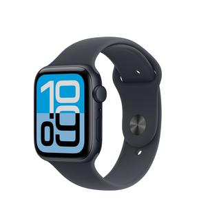 Išmanusis laikrodis Apple Watch SE 3 GPS 44mm MEHQ4ET/A, midnight aluminium korpusas su midnight sport dirželiu - M/L