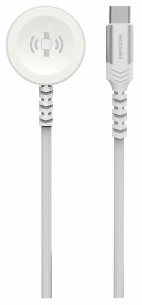 Lādētājs Swissten, Braided, balta krās., 1.2 mm