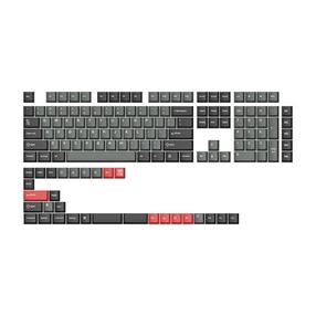 Klaviatūros dangtelių rinkinys Keychron Double Shot Cherry PBT, raudona sp./pilka sp.